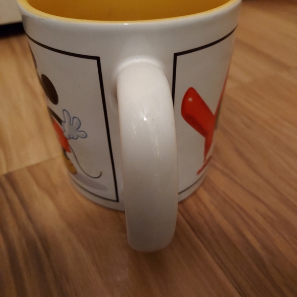 Disney Mickey Mouse Large Coffee Tea Mug You're #1 Painting Yellow Interior - Picture 5 of 7